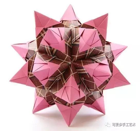 立体纸花球折法步骤,简单纸花球的折法大全(10)