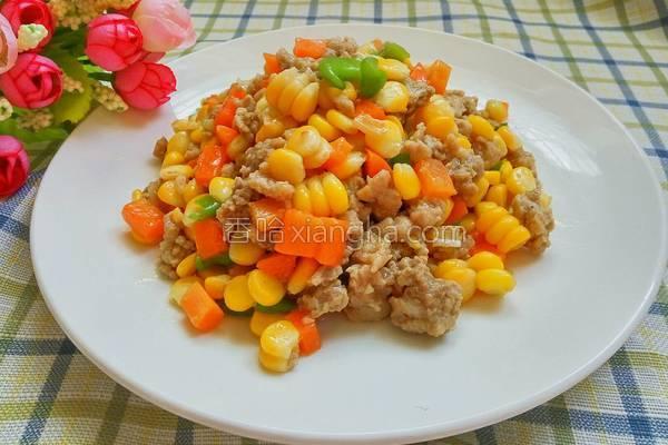 肉末玉米最正宗的做法,玉米炒肉末怎么做才好吃(1)