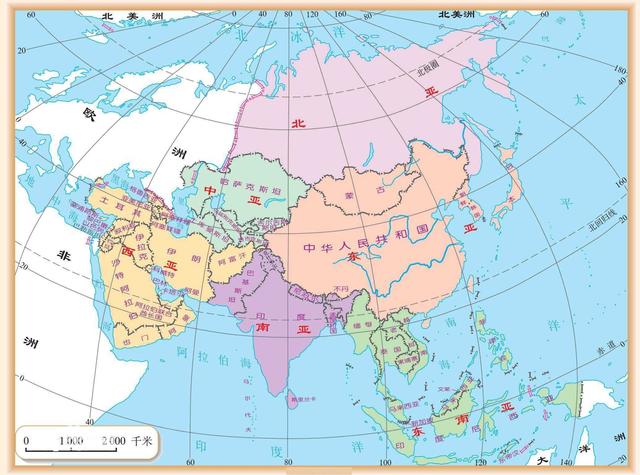 亚洲48个国家的地图,亚洲48个国家地图表(2)