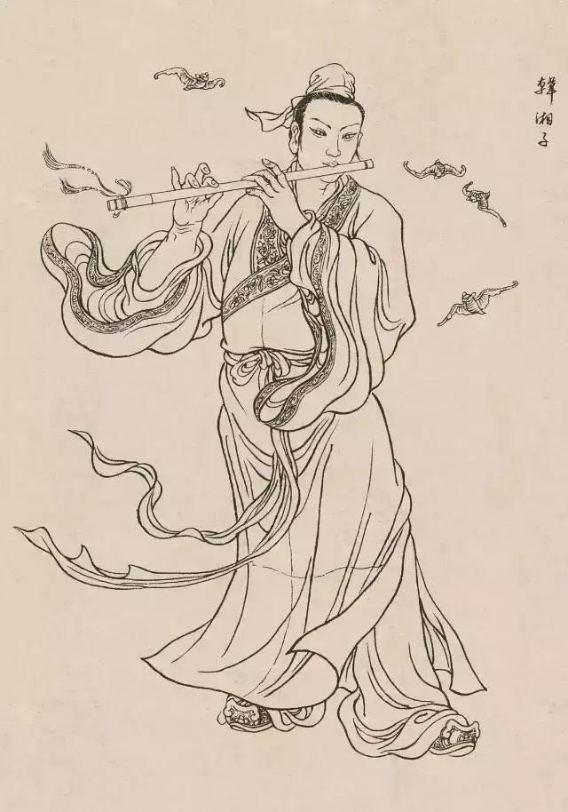 中国古代线描画,古代线描画图片大全(3)