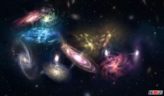 新发现：14个星系团碰撞,将成宇宙最大星系(距地124亿光年)