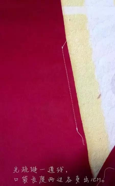 双面羊绒大衣的口袋的缝制方法,双面羊绒大衣拐角处的缝制方法(1)