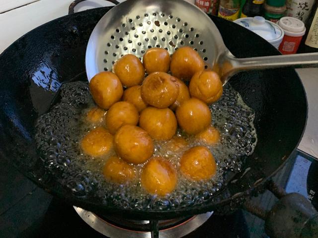 地瓜丸子没有糯米粉怎么做,地瓜丸子不放糯米粉的做法(3)