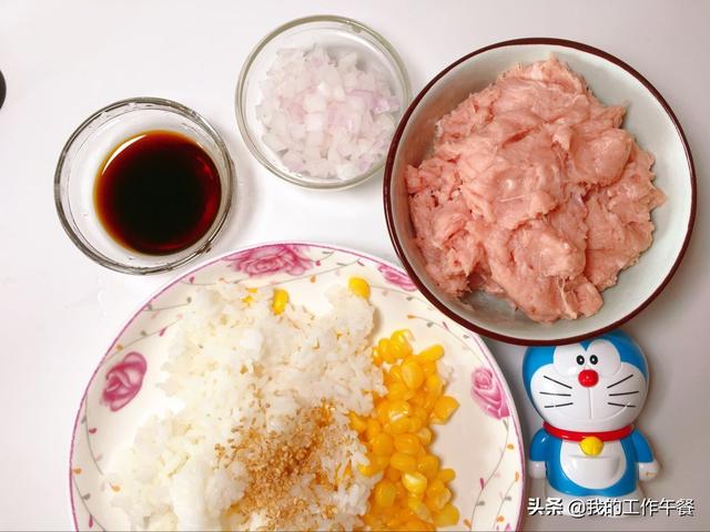 鸡肉卷和米饭的做法,米饭鸡肉卷做法(2)
