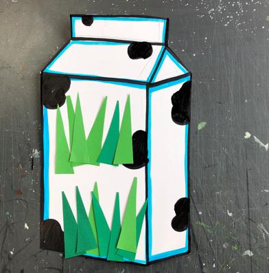 牛奶盒子图案怎么画,牛奶盒的画法大全正面(3)