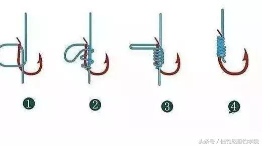 鱼钩的绑法,鱼钩主线和子线绑法(4)