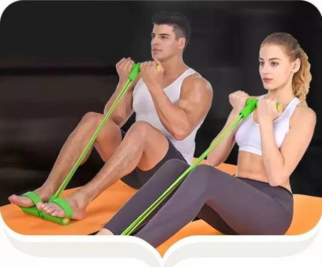 健身拉力绳正确使用方法图片,健身拉力绳腹部使用方法(2)