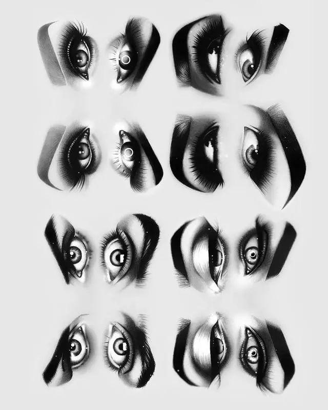 八种眼睛画法,眼睛的十二种画法(4)