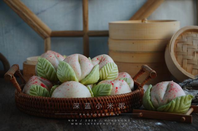 生日点心寿包的做法,生日寿桃豆包的简单做法(4)