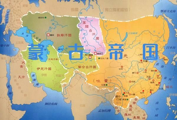 蒙古帝国最大时版图,蒙古帝国巅峰版图(2)