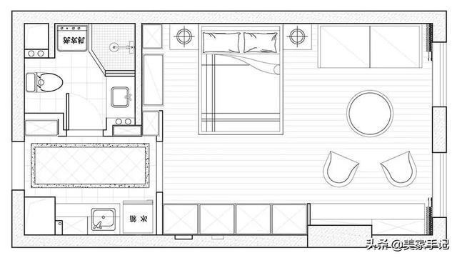 50平米开放式卧室客厅一体效果图,50平米客厅卧室一体装修效果图(1)