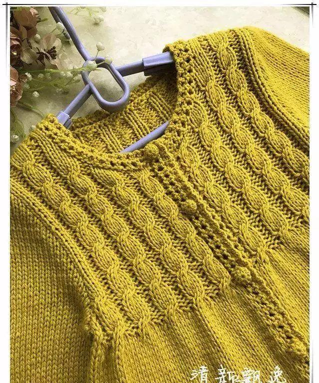 平针小花毛衣编织,十种简单毛衣花样图解(5)