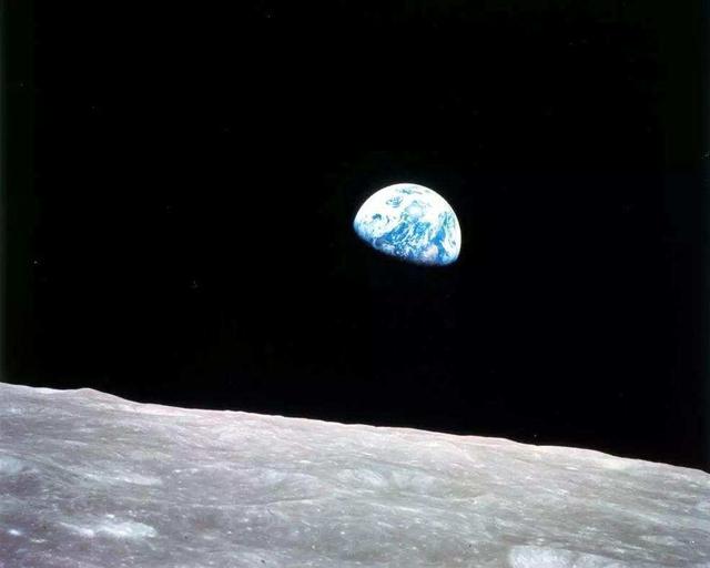 月球上看地球真实图片,月球上看地球高清图片(2)