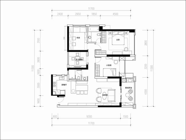 8米长客厅装修效果图,8米宽客厅设计效果图(4)