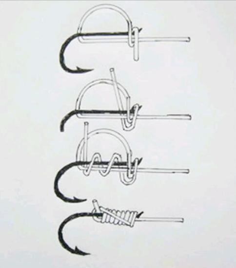 钓钩的绑法最简单最实用的,钓鱼钩最好的三种绑法(3)