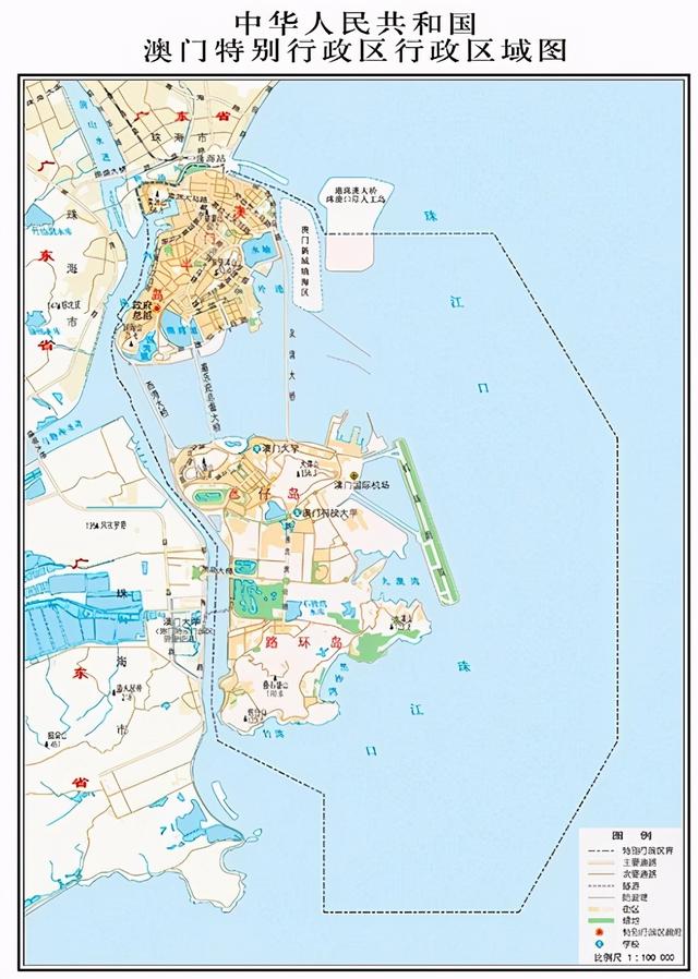 澳门的地理位置图,澳门的地理位置介绍(1)
