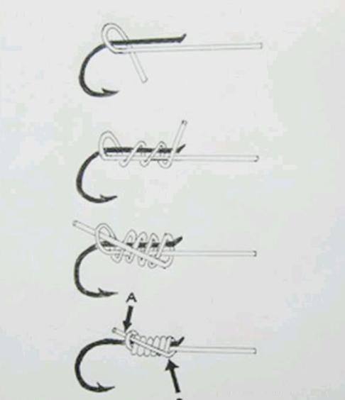 钓钩的绑法最简单最实用的,钓鱼钩最好的三种绑法(4)