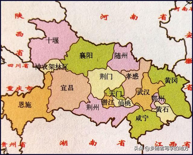 湖北省地图全图高清,湖北省地图放大(4)