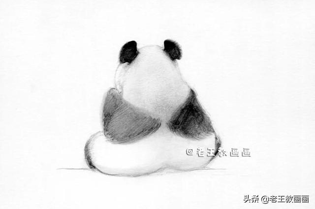 一步一步学画熊猫,一步一步画熊猫(8)