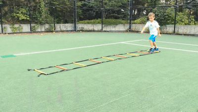 儿童绳梯步法训练的心得,少儿绳梯训练脚步方法(3)