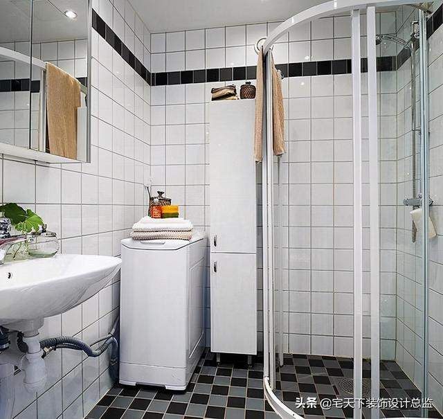 卫生间的冷热水管高度是多少,家装卫生间冷热水管高度图解(4)