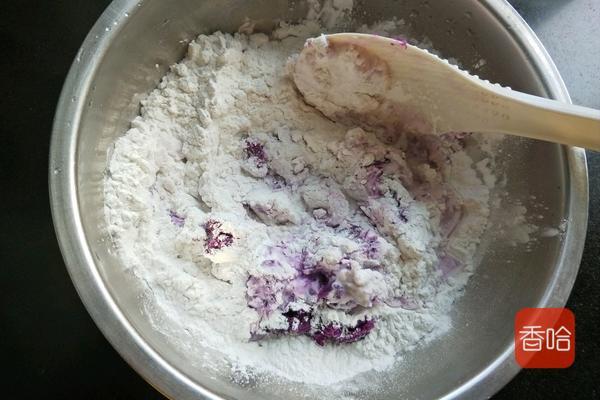 紫薯加白珍珠的做法,紫薯珍珠球的食谱(4)