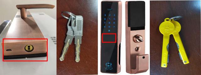指纹锁没有电用钥匙怎么开,指纹锁用钥匙在哪开(2)