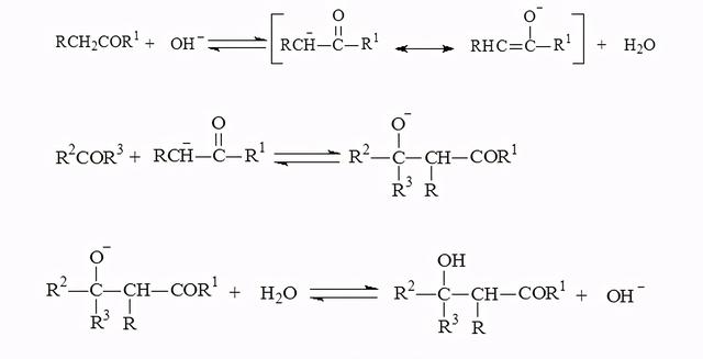 羟醛缩合反应原理图,交叉羟醛缩合反应机理图解(3)