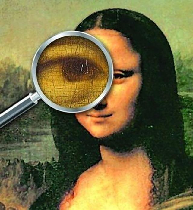 蒙娜丽莎画的诡异之处,蒙娜丽莎画放大100倍(2)