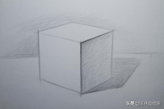 画正方体的正确步骤,如何画正方体最简单的方法(3)