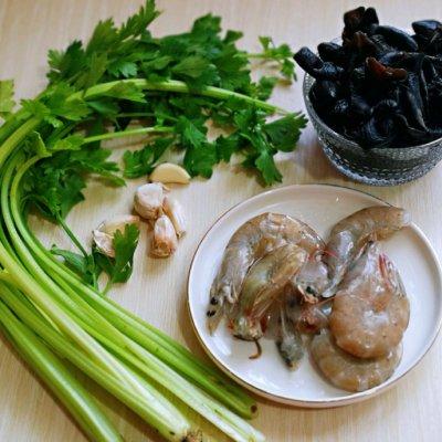 虾仁炒木耳芹菜的做法,虾仁山药炒芹菜木耳的做法(2)