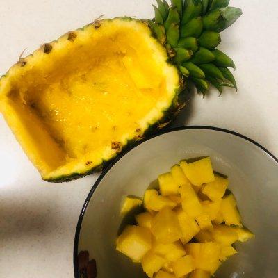甜糯的菠萝饭的做法,原味菠萝饭最正宗的做法(4)
