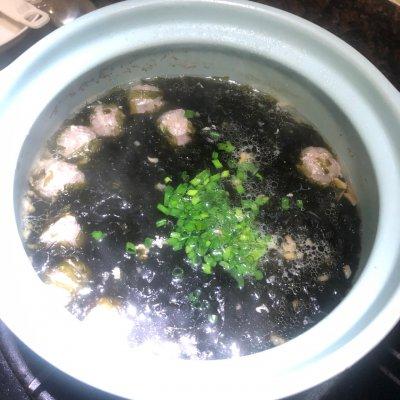 紫菜肉末汤的正宗做法,紫菜肉片汤的做法大全家常(5)