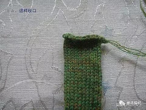 3岁儿童手套的织法,3岁宝宝手套最简单的织法(15)