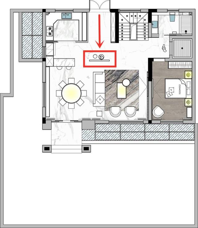 楼梯不能对着客厅怎么化解,楼梯口对着客厅的房子怎么化解(3)