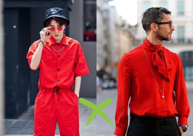 红色衣服怎么搭配男生,酒红色衣服搭配下装男生(3)