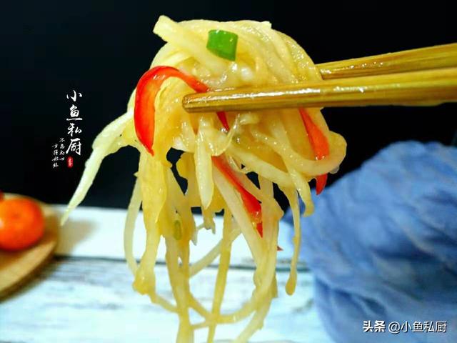 凉拌白萝卜饭店白萝卜腌制方法,餐馆白萝卜怎么腌制好吃又脆(3)