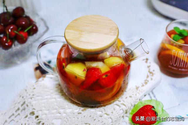 缤纷水果茶的做法和配方,养生壶煮花茶的做法(2)