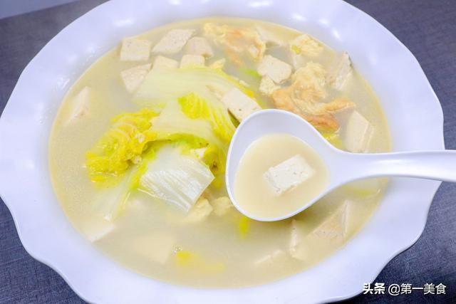 豆腐白菜汤的教程,豆腐白菜汤的10个简单做法(1)