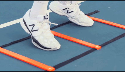 篮球绳梯的100种训练动态图解,篮球绳梯脚步训练慢动作(2)