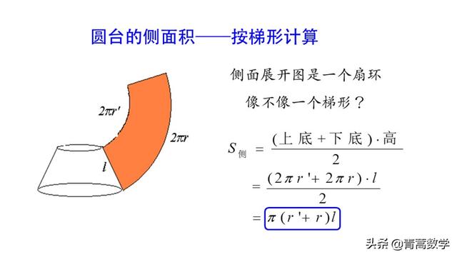 圆锥体的侧面积公式推导过程,圆锥侧面积公式图解(2)
