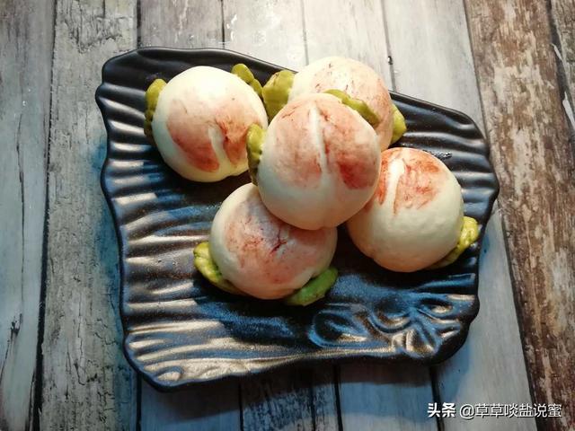 寿桃馒头的做法,八十大寿寿桃馒头(1)