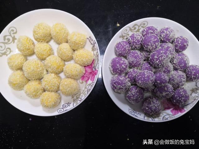 用紫薯怎么做地瓜丸子,紫薯怎么做成紫薯丸子(6)