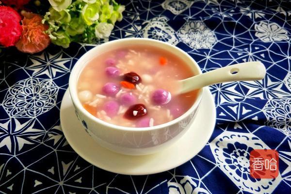 紫薯加白珍珠的做法,紫薯珍珠球的食谱(1)