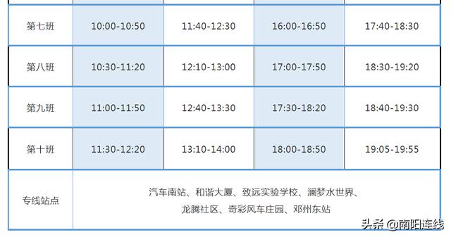 邓州东站2022年最新公交时刻表,邓州东站公交专线发车时间表最新(2)