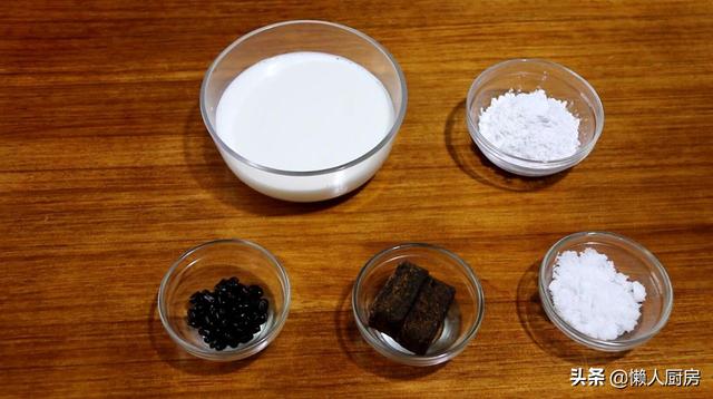 黑糖姜麻薯糖水的做法,冰镇红糖冰麻薯做法(1)