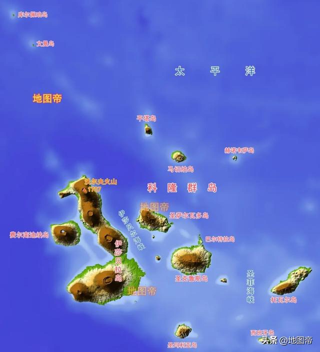 加拉帕戈斯群岛地图,中沙群岛地图全图(4)