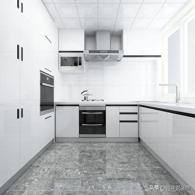 厨房间瓷砖用什么颜色比较好,厨卫瓷砖装修效果图(7)