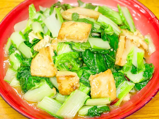 青菜烩豆腐家常做法,素烩豆腐的家常做法大全(4)