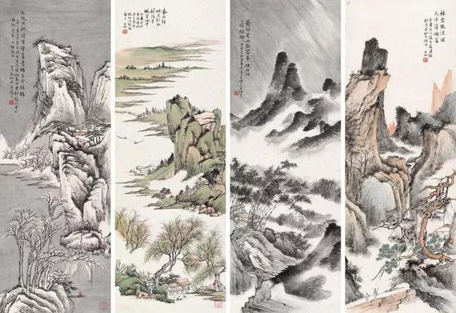 申石伽山水画100幅,申石伽的山水画作品赏析(2)